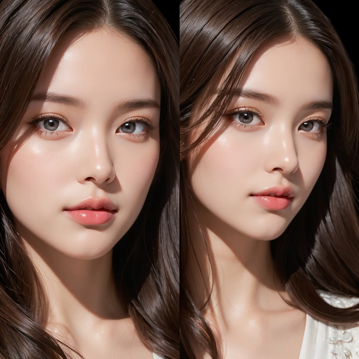 (masterpiece, highest quality), ultra detailed, high resolution, 16k, the most beautiful face in the world, highly detailed beautiful face and eyes, shiny skin, fine cloth texture, perfect anatomy, BREAK, (the incarnation of beauty:1.3), (goddess of beauty:1.3), (gorgeous and stunning princess:1.3), her hair has a glossy shine, perfect make-up, deeply in love, best smile, full of elegance