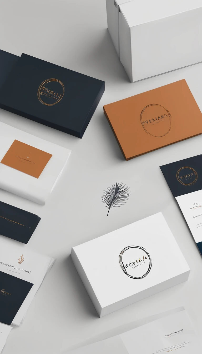 A minimal, modern, simple, cinematic logo design for the brand “Penamemoria". Create a modern, minimalistic, high-quality, logo of a boy-feather