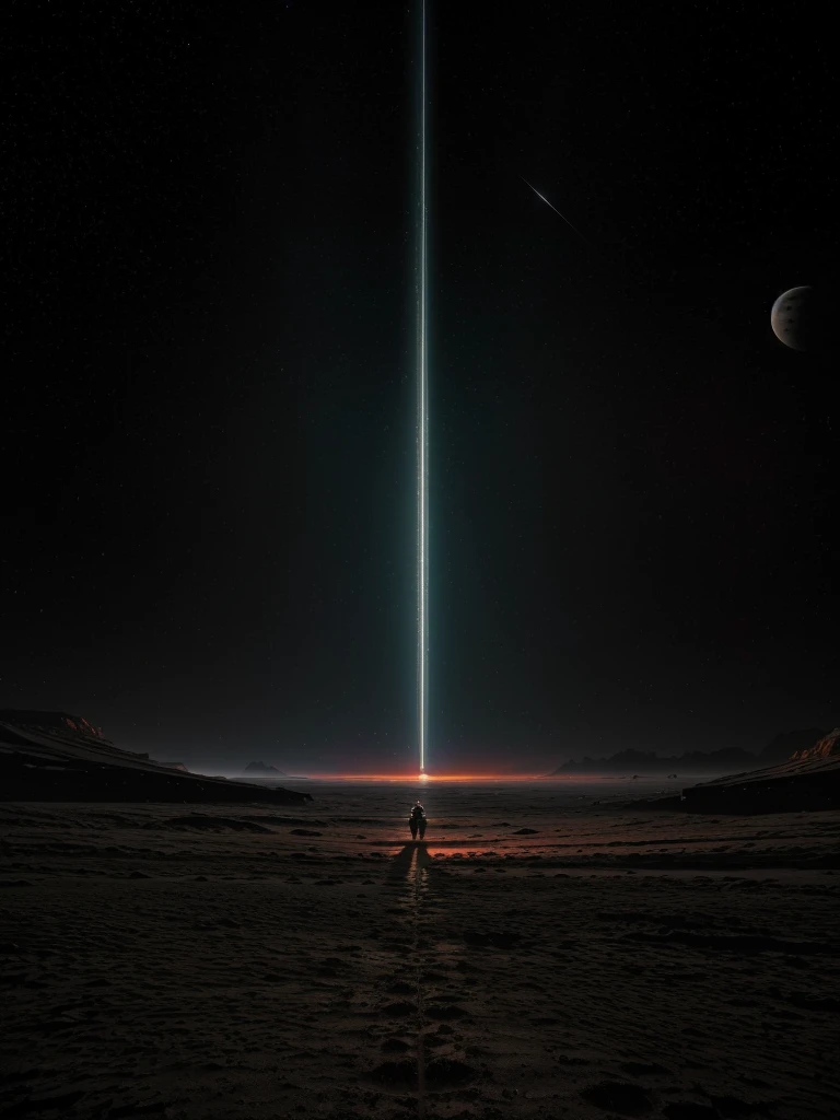 (masterpiece:1.2), (best quality:1.2), (ultra detailed:1.3), (ultra high res:1.3), (realistic:1.4), (photorealistic:1.37), (8k wallpaper:1.2), (extremely detailed:1.3), (cinematic lighting:1.2), (dynamic lighting:1.2), (volumetric fog:1.3), (god rays:1.3), (evening illumination:1.2), (sunset and red horizon:1.2), (twilight:1.2), A futuristic space exploration scene set on a distant exoplanet. In the foreground, a sleek, advanced spacecraft landed on the rocky surface, metallic hull gleaming under the light of a distant star. Astronauts in cutting-edge space suits with glowing visors conducting experiments, gathering samples. The landscape features towering crystalline structures, an alien yet beautiful terrain with multiple moons and distant galaxies visible in the sky. Nearby, a robotic rover navigates the terrain, scanning and analyzing. Perfect lighting, extreme realism, 8k resolution, cinematic atmosphere. Hyper detailed astronauts, advanced equipment, surreal alien environment, breathtaking space adventure.