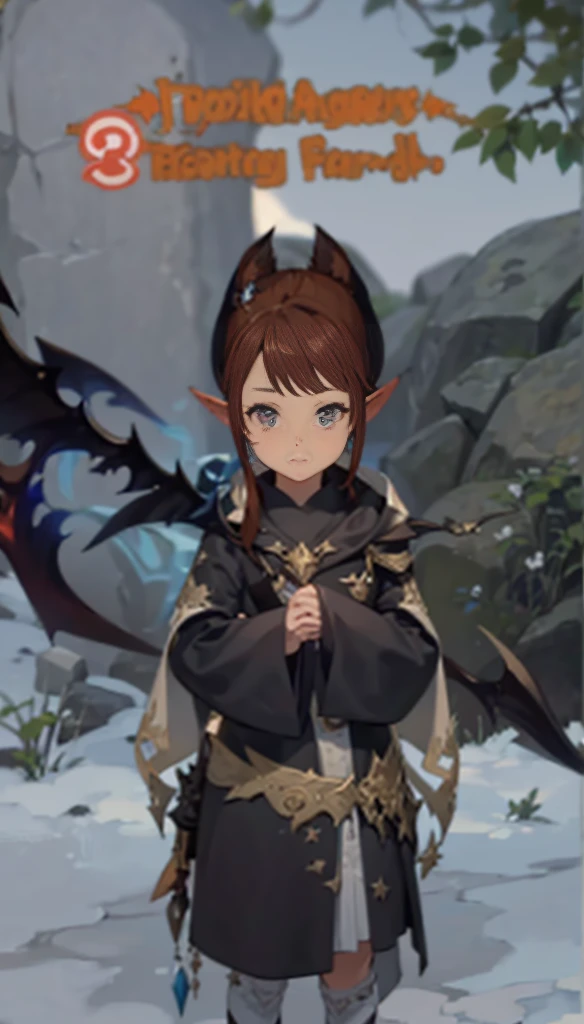 a close up of a person standing in front of a rock, final fantasy 14 style, ffxiv heavensward, lalafell, ffxiv, final fantasy 14 sharp, from the black mage cemetery!!!, young shadow mage male, trending on pxiv, bravely default inspired, ffxi, cloud mage robes, final fantasy xiv, cotton cloud mage robes