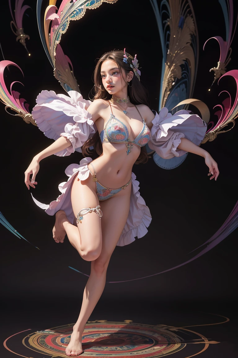 an extremely psychedelic portrait of a healer, surreal, LSD, face, detailed, intricate, elegant, agile, highly detailed, digital painting, art station, concept art, smooth, sharp focus, illustration, 1girl, full body