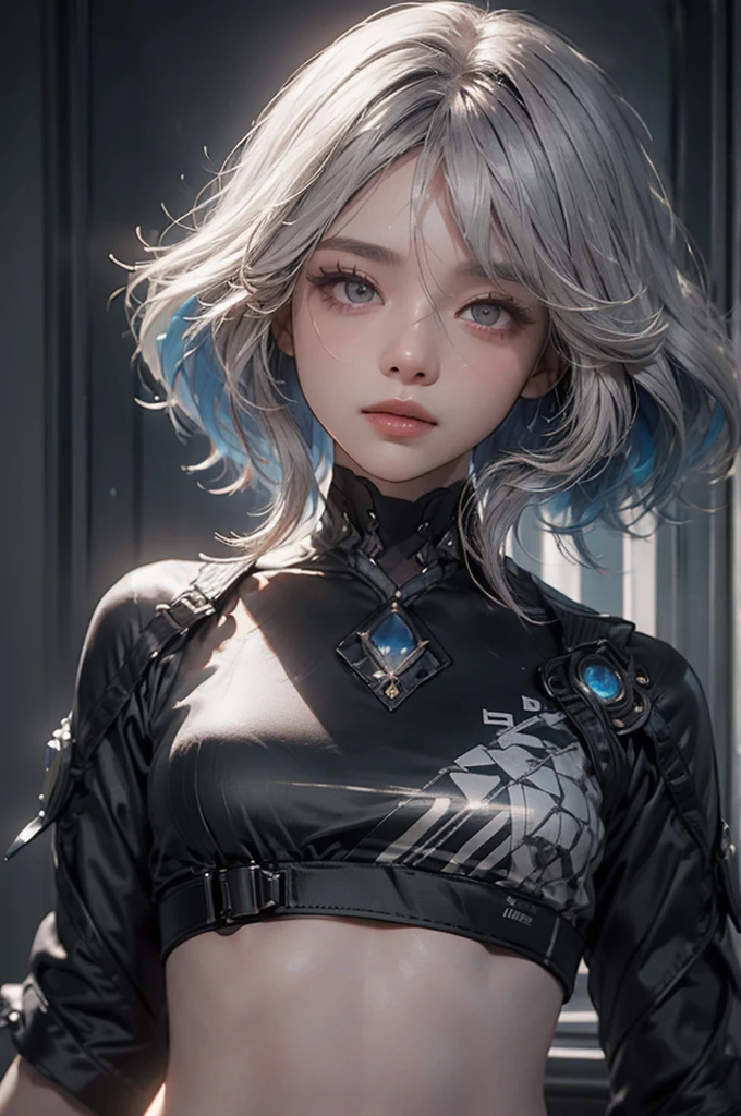 ((Best quality)), ((masterpiece)), (detailed:1.4), 3D, an image of a beautiful cyberpunk female,HDR (High Dynamic Range),Ray Tracing,NVIDIA RTX,Super-Resolution,Unreal 5,Subsurface scattering,PBR Texturing,Post-processing,Anisotropic Filtering,Depth-of-field,Maximum clarity and sharpness,Multi-layered textures,Albedo and Specular maps,Surface shading,Accurate simulation of light-material interaction,Perfect proportions,Octane Render,Two-tone lighting,Wide aperture,Low ISO,White balance,Rule of thirds,8K RAW,