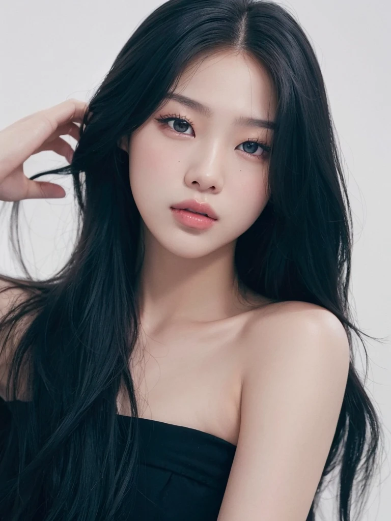 jennie pink black, blackpink jennie portrait, Beautiful young Korean woman, Leaked image, kim jennie de blackpink
