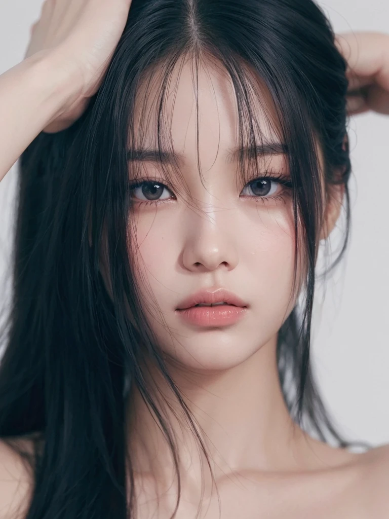 jennie pink black, blackpink jennie portrait, Beautiful young Korean woman, Leaked image, kim jennie de blackpink