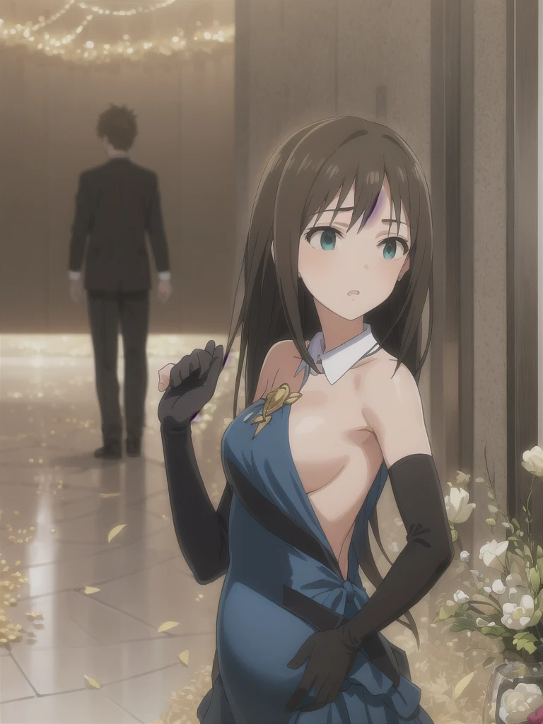 (in hotel, masterpiece, best quality:1.2), 1girl, (modify body, pregnant), waving hair, ((elbow gloves)), wedding, marriage ceremony,
BREAK
1boy, handsome, gorgeous suit