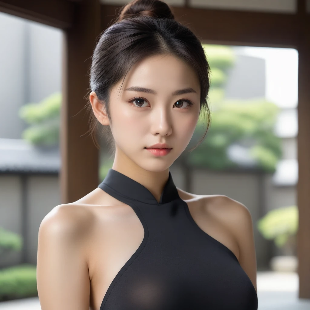 8k, Ultra-high resolution, Highest quality, masterpiece, 三分割法によるphotograph,Surreal, photograph, 1 Girl, (:1.3), pretty girl, Cute Face, Beautiful eyes in every detail, 細かくdetailedに,masterpiece,One Girl:1.2,Japan Female Teachers,extream close up,sad,streaming tears,Black short hair,Messy bun hair,(black suit:1.3),Nun's clothing,(印象派の美しい少女のPortraiture), (Gray background:1.3),(Impressionist light and colour),Dedication to God,Realistic Skin, Perfect and beautiful face ,完璧でCute Face, Skin with attention to detail, Perfect limbs、Narrow waist,Looking at the audience、beauty,Long neck,clavicle,(((Ideal body type))),A cup small breasts :2,Portraiture:2,Perfect Anatomy,鮮明なdetailed,detailed,Surreal,Light and shadow,spotlight