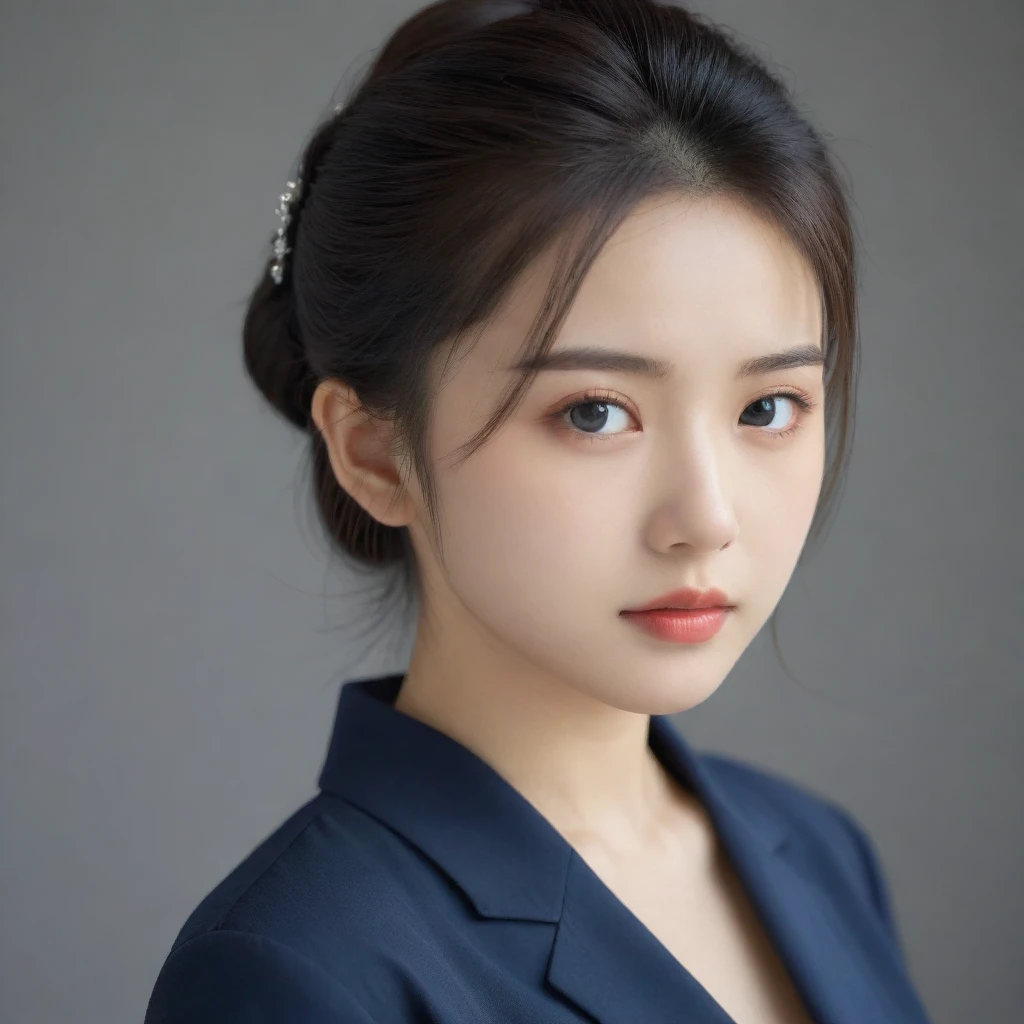 8k, Ultra-high resolution, Highest quality, masterpiece, 三分割法によるphotograph,Surreal, photograph, 1 Girl, (16 years old:1.3), pretty girl, Cute Face, Beautiful eyes in every detail, 細かくdetailedに,masterpiece,One Girl:1.2,Japan Female Teachers,extream close up,sad,streaming tears,Black short hair,Messy bun hair,(black suit:1.3),Nun's clothing,(印象派の美しい少女のPortraiture), (Gray background:1.3),(Impressionist light and colour),Dedication to God,Realistic Skin, Perfect and beautiful face ,完璧でCute Face, Skin with attention to detail, Perfect limbs、Narrow waist,Looking at the audience、beauty,Long neck,clavicle,(((Ideal body type))),A cup small breasts :2,Portraiture:2,Perfect Anatomy,鮮明なdetailed,detailed,Surreal,Light and shadow,spotlight