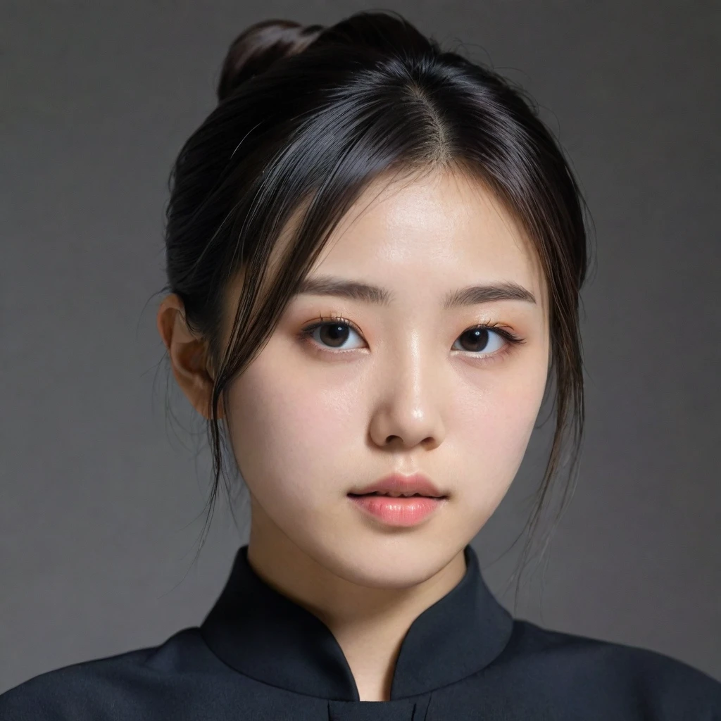 8k, Ultra-high resolution, Highest quality, masterpiece, 三分割法によるphotograph,Surreal, photograph, 1 Girl, (16 years old:1.3), pretty girl, Cute Face, Beautiful eyes in every detail, 細かくdetailedに,masterpiece,One Girl:1.2,Japan Female Teachers,extream close up,sad,streaming tears,Black short hair,Messy bun hair,(black suit:1.3),Nun's clothing,(印象派の美しい少女のPortraiture), (Gray background:1.3),(Impressionist light and colour),Dedication to God,Realistic Skin, Perfect and beautiful face ,完璧でCute Face, Skin with attention to detail, Perfect limbs、Narrow waist,Looking at the audience、beauty,Long neck,clavicle,(((Ideal body type))),A cup small breasts :2,Portraiture:2,Perfect Anatomy,鮮明なdetailed,detailed,Surreal,Light and shadow,spotlight