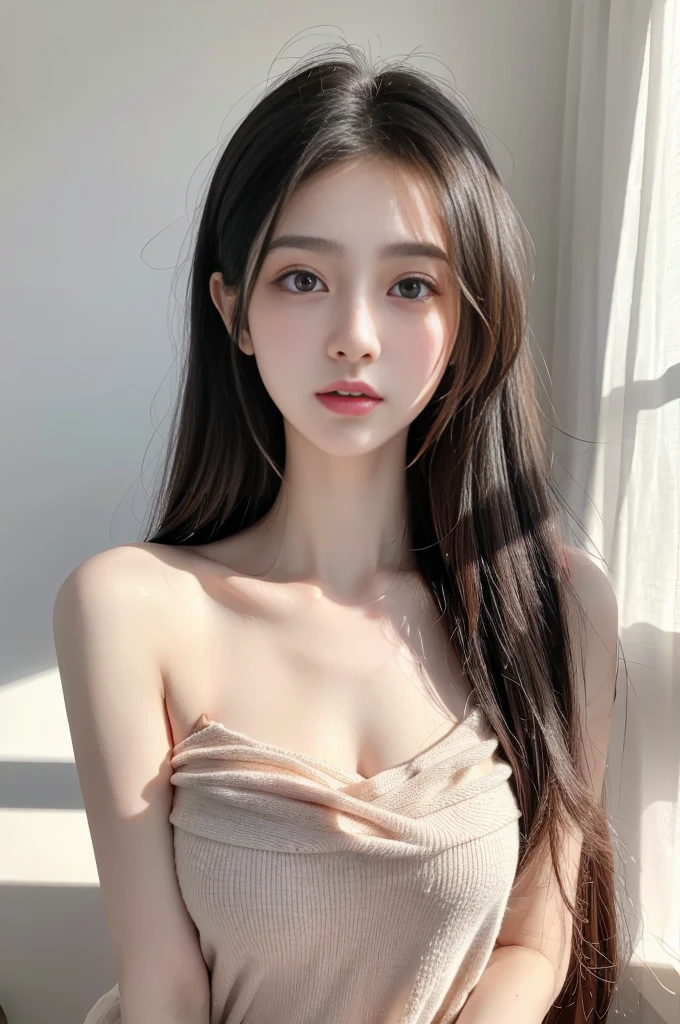 (high details:1.4)、(surrealism:1.4)、(soft lighting:1.05)、32,000、1 woman、realistic lighting、face lighting、ray tracing、(brightened light:1.2)、(improve quality:1.4)、(Realistic textured skin of the highest quality:1.4)、original photo, lifelike, full body woman love, bed, soggy, big bust, stylish hairstyle, pale skin, black eye, pink lips, (Beloved), (:1.1), ~Through, detailed background, detailed face, delicate eyes, good hair, Anatomically correct body, elastic skin, make up, masterpiece
