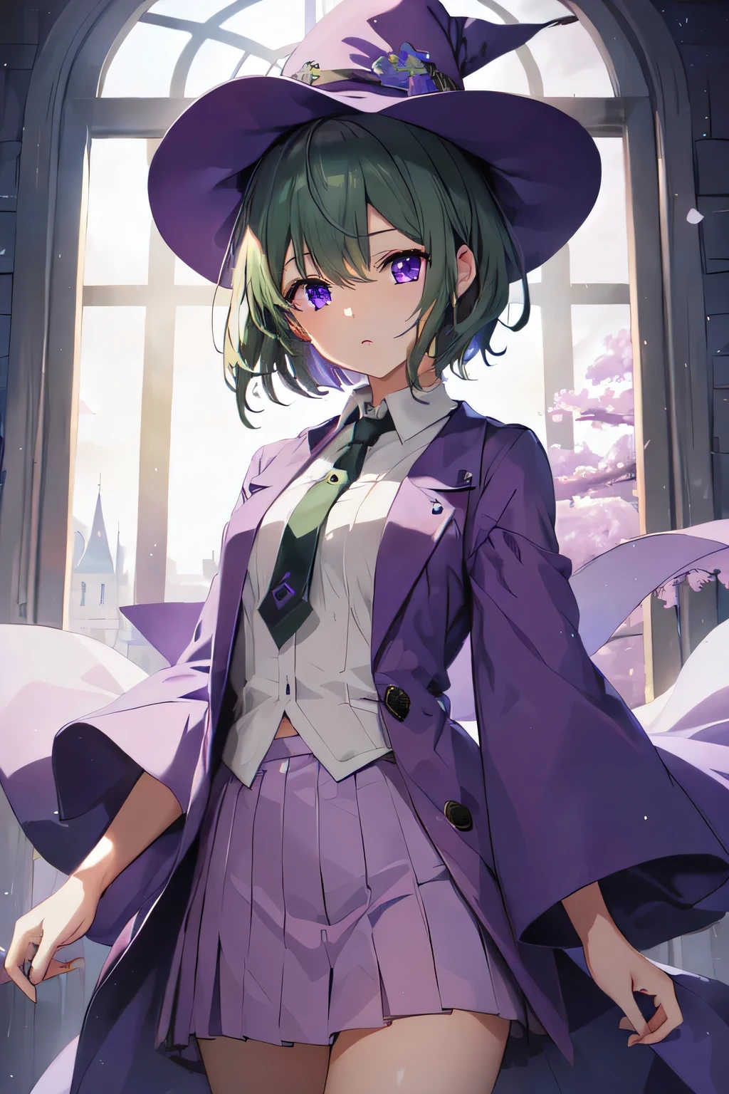 Best Anime、4K、Highest quality、Detailed、Purple Eyes