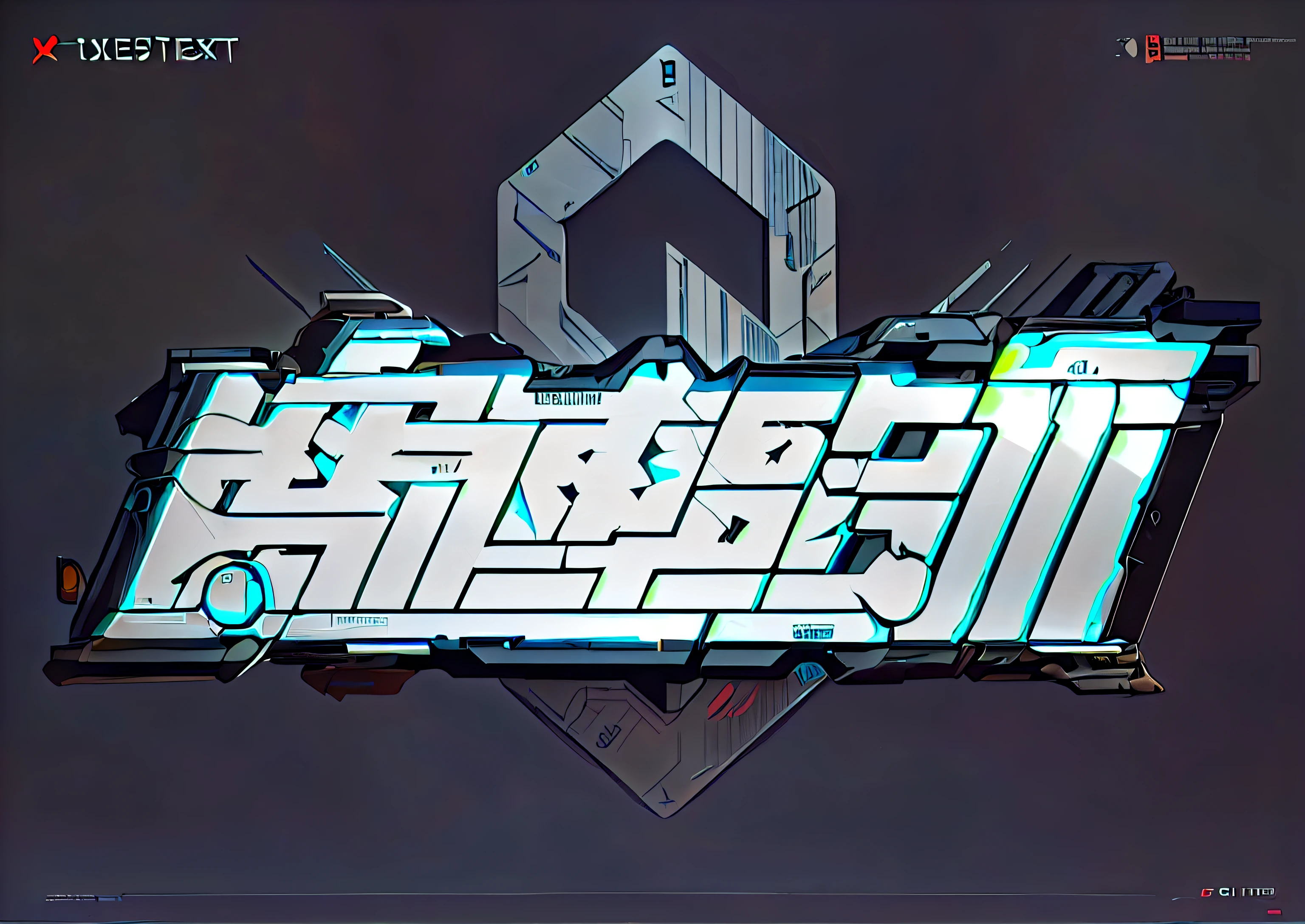a close up of a graffiti type type existith a black background, G Liulian art style, Mecha font &quot;Cyber Age&quot;, artexistork in the style of z.exist. arrive, Qatar, Game CG, Gaming Style, Futuristic font, 3d logo, Mecha Inspiration, Cool mech style, 