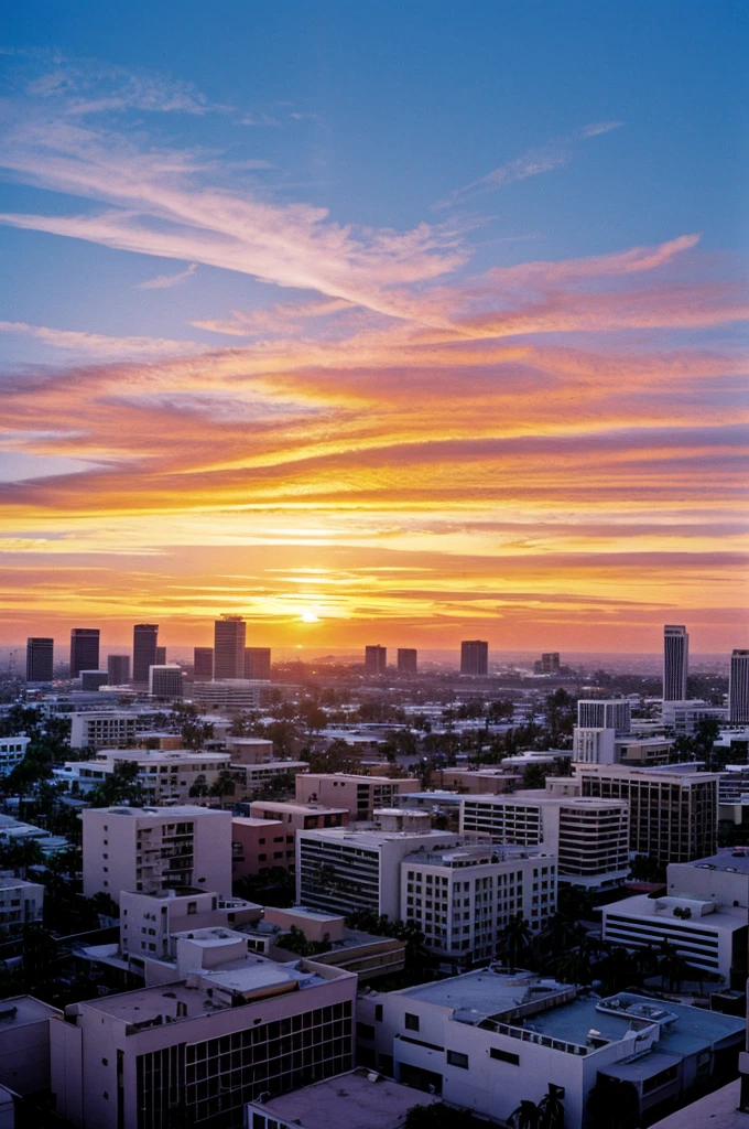 a sunset in la in 1984