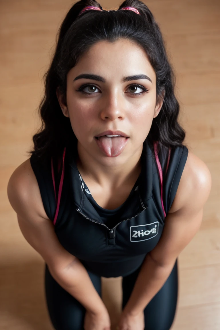 NSFW,NSFW, open legs pose, naked pussy , Indian gym girl posing for a photo in gym clothes , 26 years old, 8k, high quality,Super detail,detalle de masterpiece ojos marrones,beautiful face((parts:0.4),very detailed skin:1.4),detailed lips, Whole body, negro,medium jet negro hair, smile like a heavenly angel, (light smile:0.2), textured body, cutest belly , medium soft and firm, perfect round ass,small nails,her lips are like beautiful rose flowers , Alone,Model ,shadow, blush,in love, Detailed natural skin texture, seductive look, detailed lighting, shallow depth of field, DR, (masterpiece:1.2),(CGI art:1.3),(realist:1.5),(post processing:1.3),(sharp focus:1.3),8k, ((gym clothes)), ((view from above)),(detailed face:1.2), (detalle de shadows altas:1.2) ,(illustration:1.2), ((HdR)), naked full body，very beautiful female figure，，pure desire，gym background，rose，