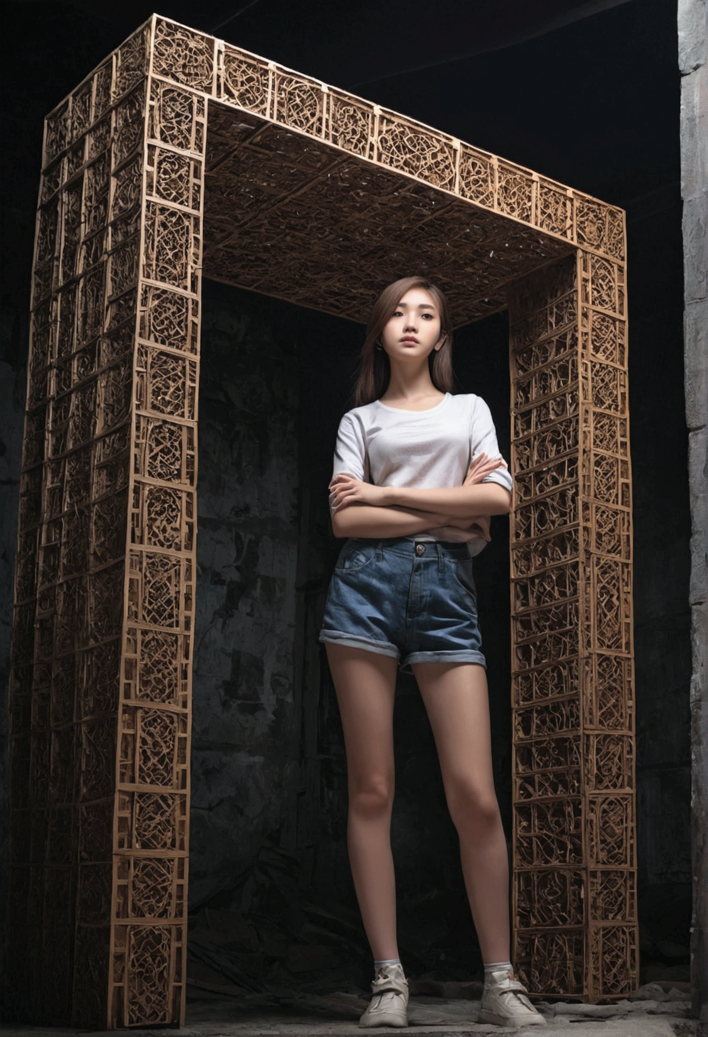 girl with a rectangular build and a height of 165 cm