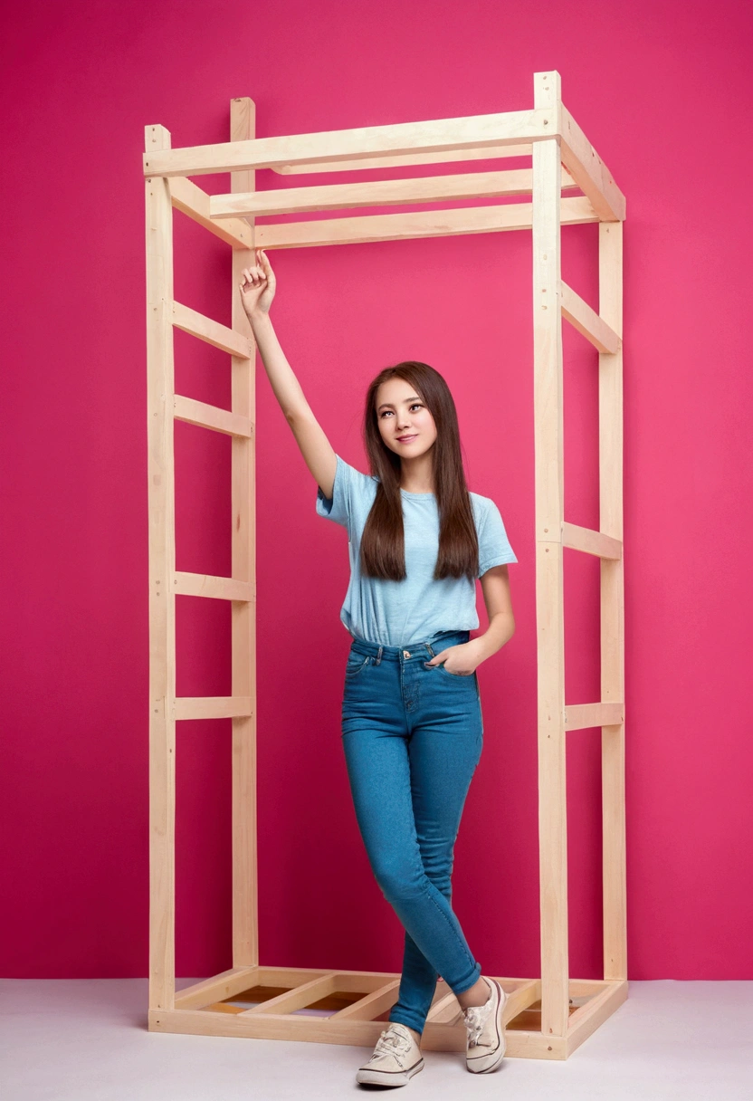  girl with a rectangular build and a height of 165 cm