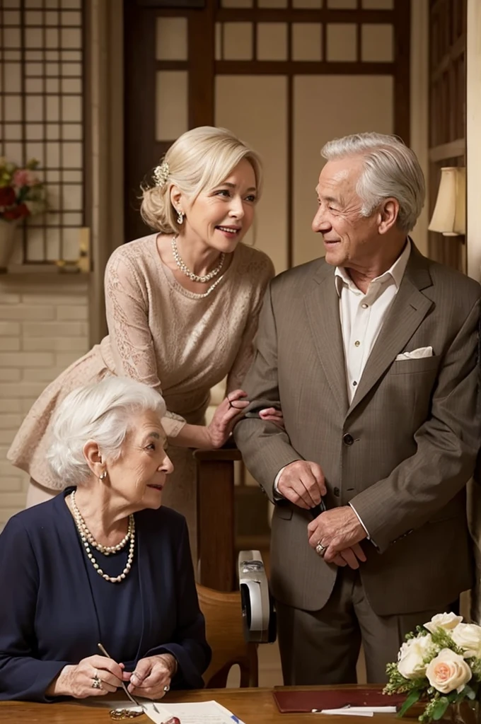 Marriage between old people matchmaker Real A scene from a movie