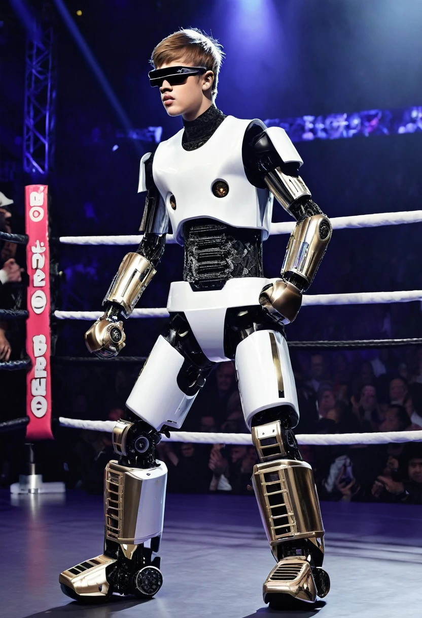 Justin bieber boxeador robot