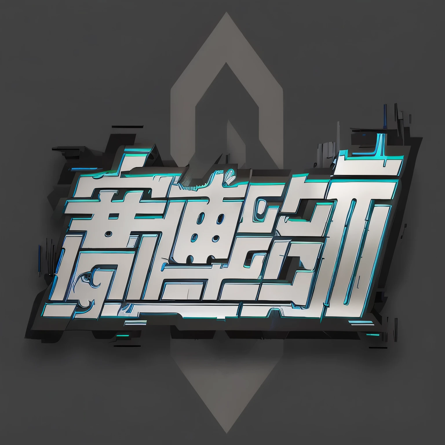 graffiti type design existith a 3d effect effect, G Liulian art style, Mecha font "Cyber Age", 3d logo, Game CG, 2 d cg, 2d logo, artexistork in the style of z.exist. arrive, Gribble!!, Game Logo, Anime style 3d, Gribble tech, Stylized cyberpunk minotaur logo, CG Artist