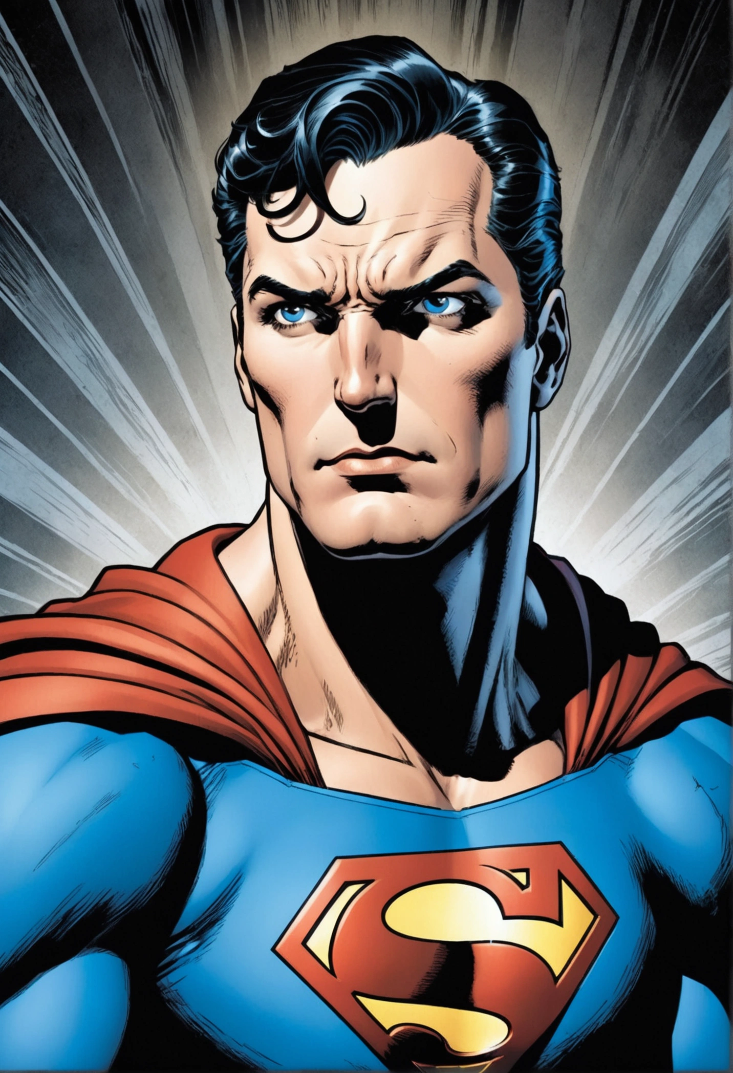 Classic Superman, comic style