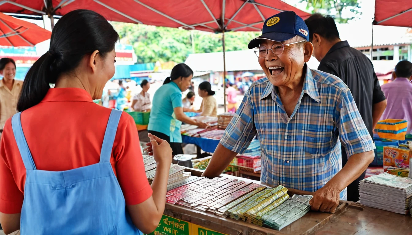 Flea market in Thailand There were people all over the place selling lottery tickets. People are choosing to buy Thai government lottery tickets., , ,, senior adult, very happy face, Thai, summer, middle age adult, very happy face, Thai, spring, adult, very surprised face, Thai, winter, middle age adult, very happy face, Thai, spring, senior adult, very surprised face, Thai, summer, senior adult, very surprised face, Cambodian, winter, senior adult, very happy face, Filipino, summer, adult, neutral face, Thai, winter The atmosphere of lottery trading in front of the lottery office There are many vendors selling lottery tickets, and many people come to buy them., , ,, , ,