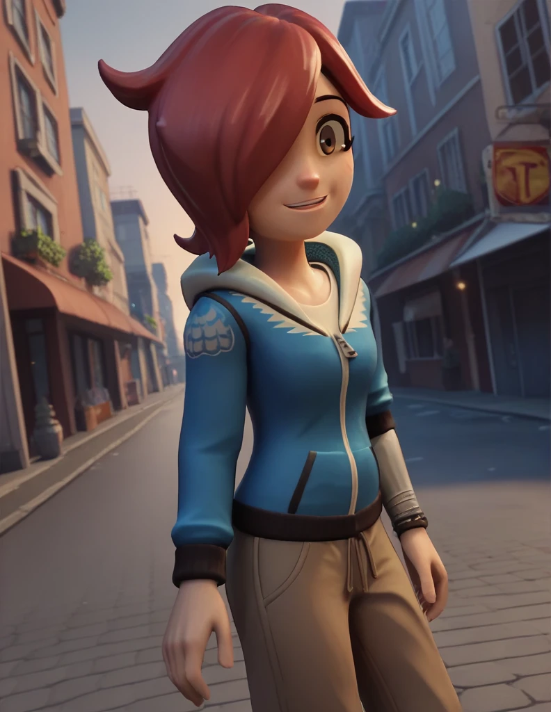 score_9, score_8_up, score_7_up, source_anime,
turboartificialrapidintelligence, turbo artificial rapid intelligence, red hair,hair over one eye, brown eyes, 3d,
hood, hoodie,
outside, street, night city, on side, happy,
looking at viewer, dutch angle, solo,