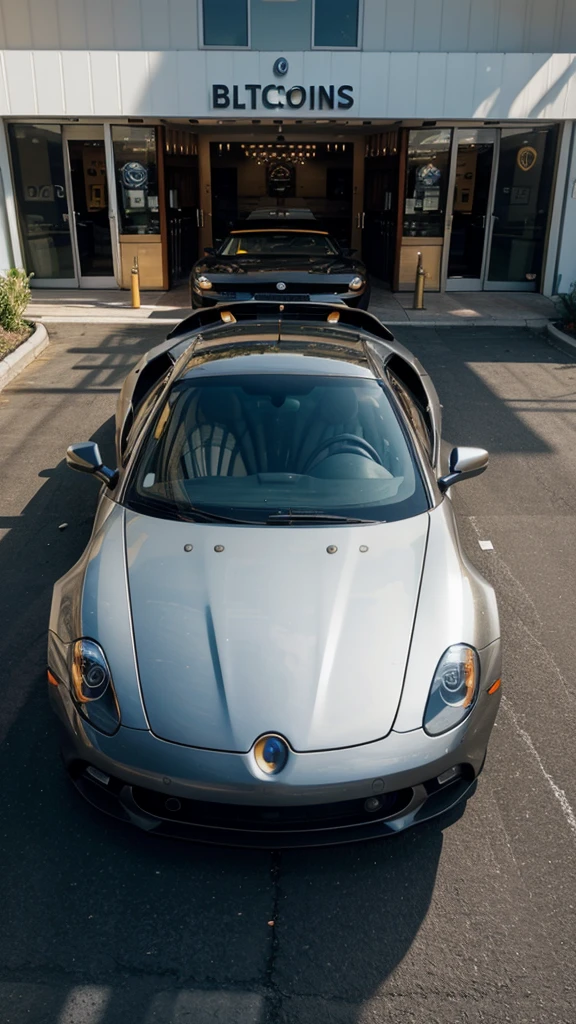 bitcoins, rich car