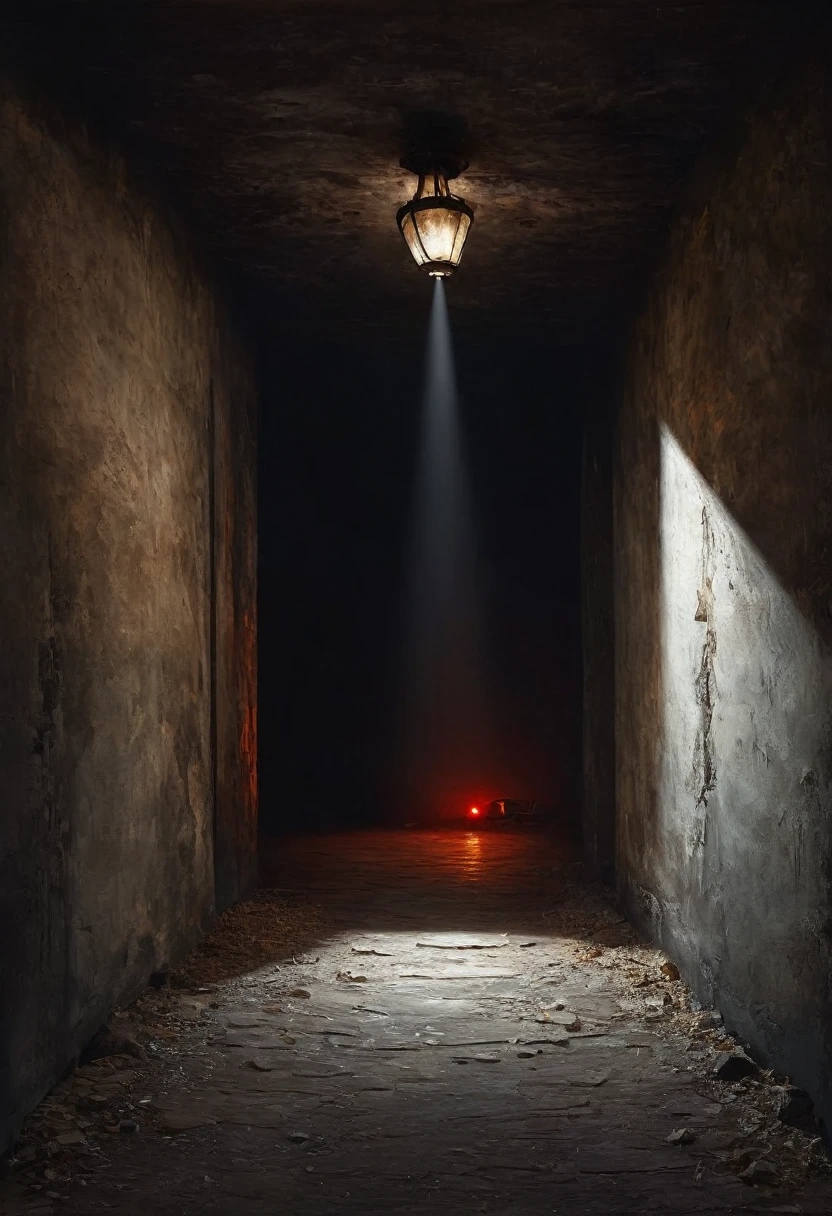 painting of a dead end. cinematic scene, volumetric lights, ultra realistic, in the style of nicola samori