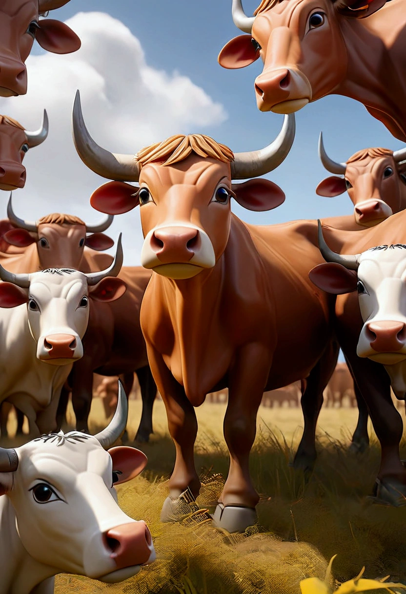 cattles being captured by raiders