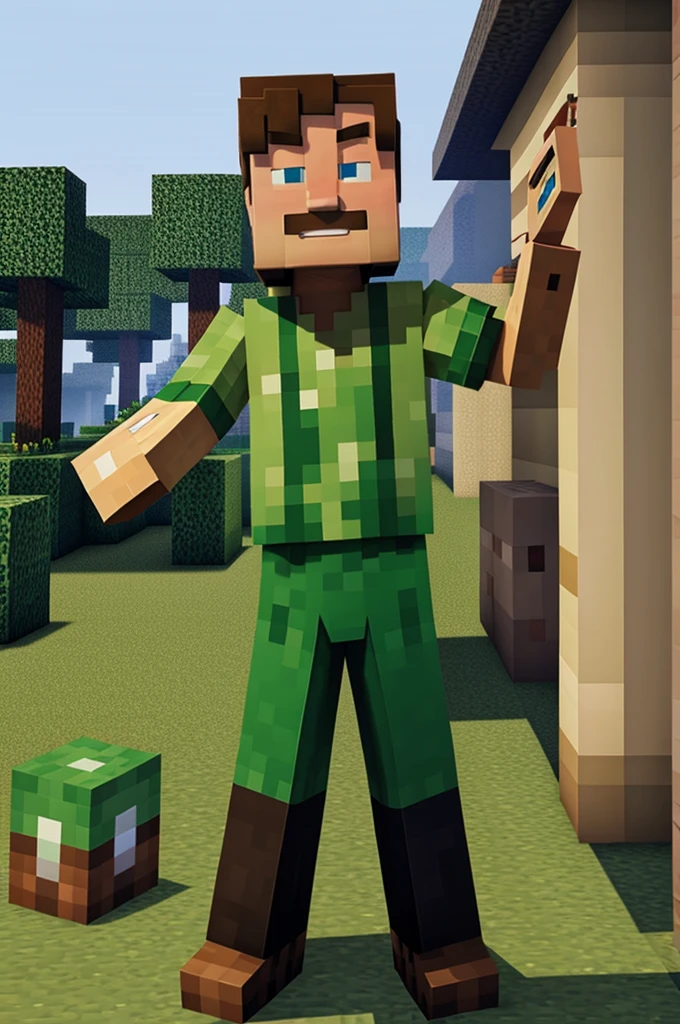 Minecraft funny character steve