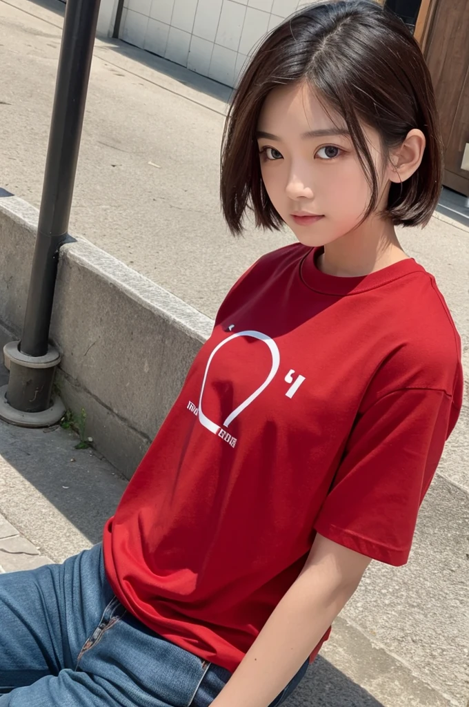 Fictional Class T-Shirt red