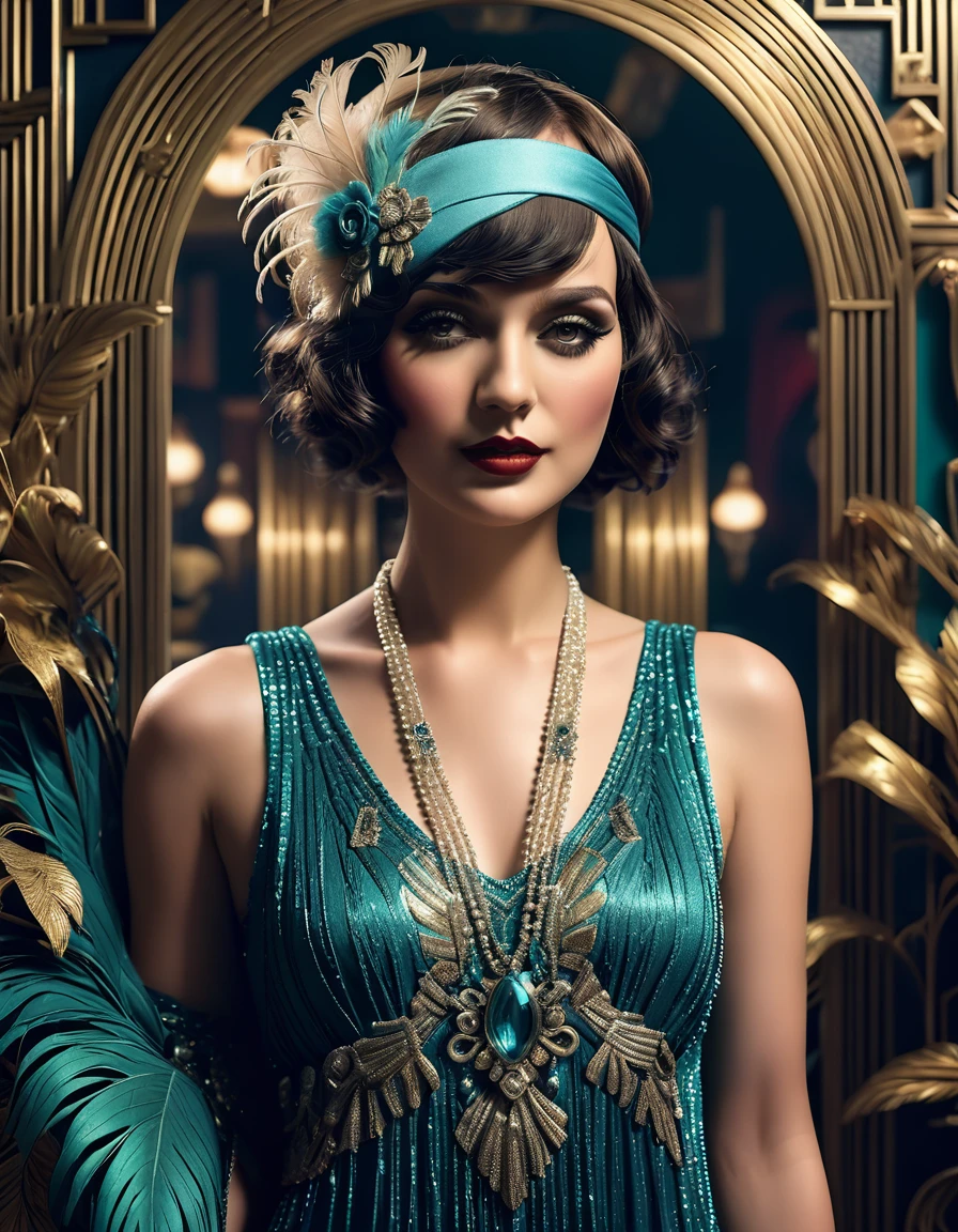 Create imaginative and amazing images demonstrating the style of ((Roaring 20s)), hyper realistic, 8k, vibrant colors, sharp crisp image