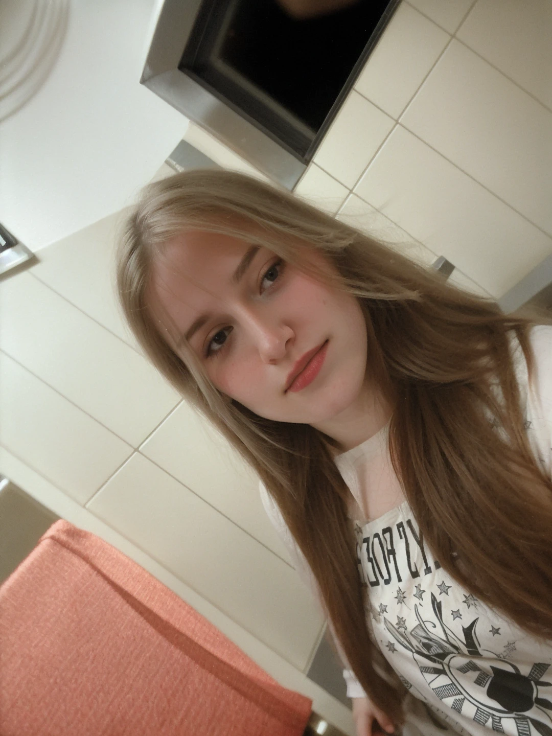 polaroid photo, night photo, photo of 24 y.o beautiful woman, pale skin, bokeh, motion blur