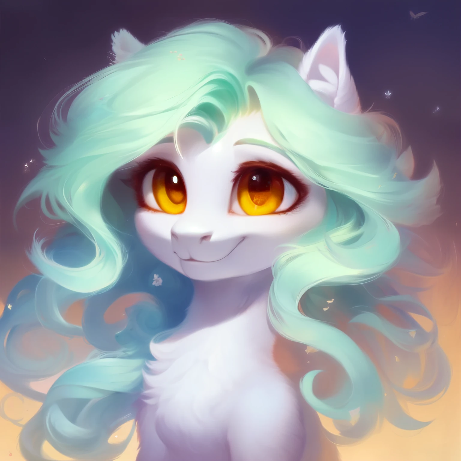 rating_safe, score_9, fluffy, a child , a little pegasus pony with spread wings. She had white skin, a light green mane, long mane,a happy smile, and innocent and clear golden eyes. happily,Childlike innocence。only 2 wings。She is a spiritually curious child
