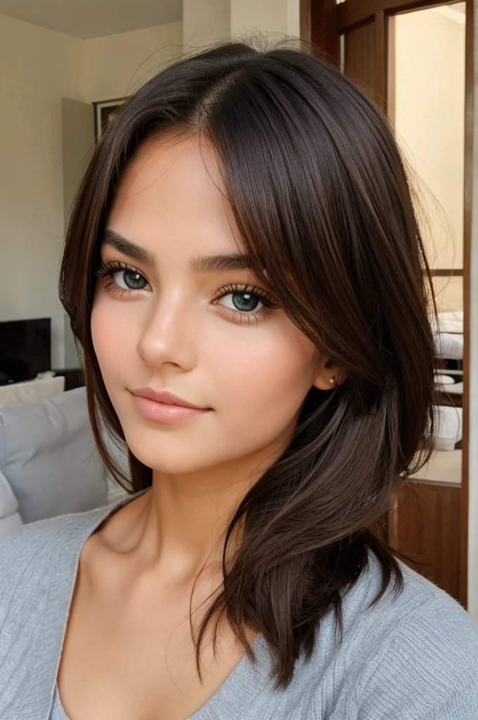 Beutiful girl beutiful face at home