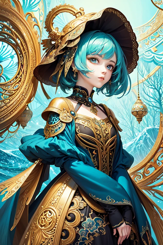 (masterpiece, top quality, best quality, official art, beautiful and aesthetic:1.2), (1girl), extreme detailed,(fractal art:1.3),colorful,highest detailed