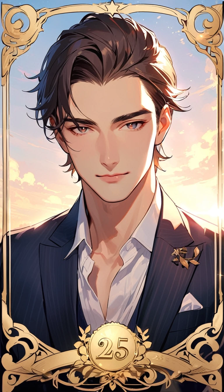 A handsome man, 25 years old