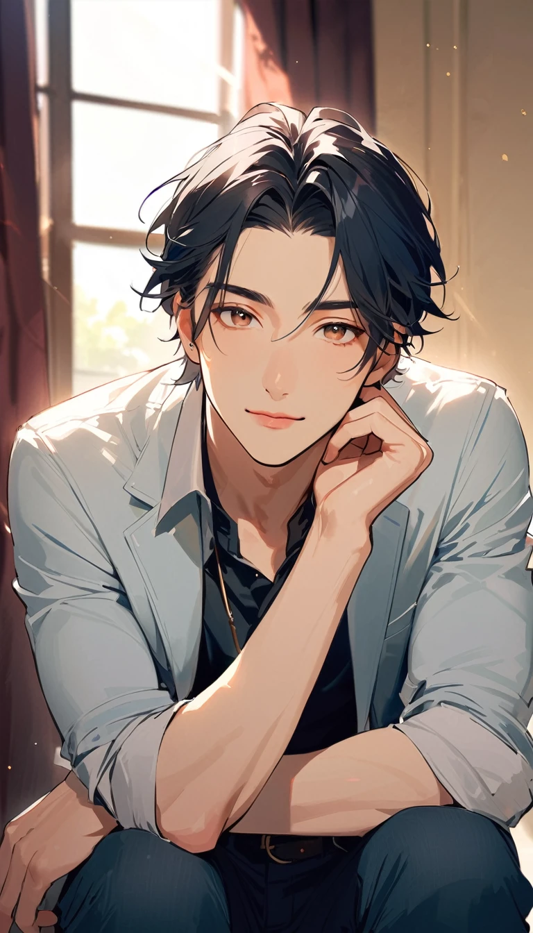 A handsome man, 25 years old