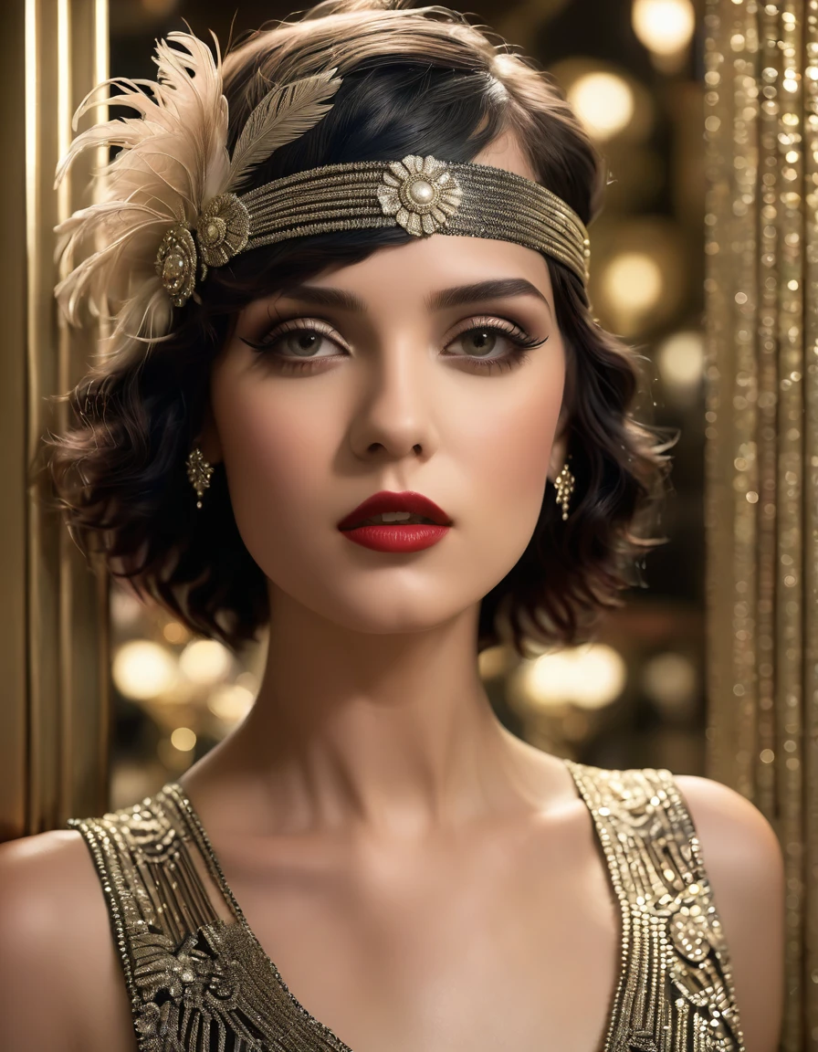 Create imaginative and amazing images demonstrating the style of ((Roaring 20s)), hyper realistic, 8k, vibrant colors, sharp crisp image