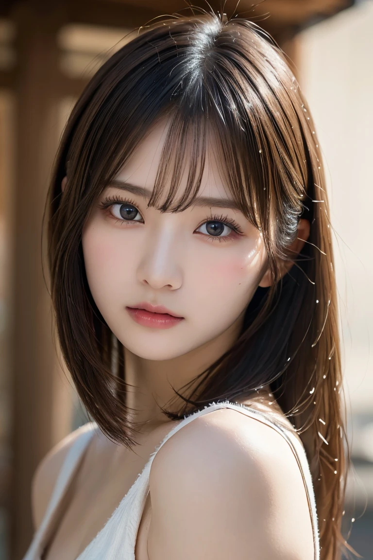8k, Ultra-realistic capture, Skin texture must be natural, With such detail that pores can be finely identified, Skin should look healthy, Use natural light and color, (8k, RAW photo, top quality, masterpiece: 1.2), (realistic, photorealistic: 1.37), beautiful detailed face, beautiful detailed eyes, (Japanese beautiful and cute girl:1.4),