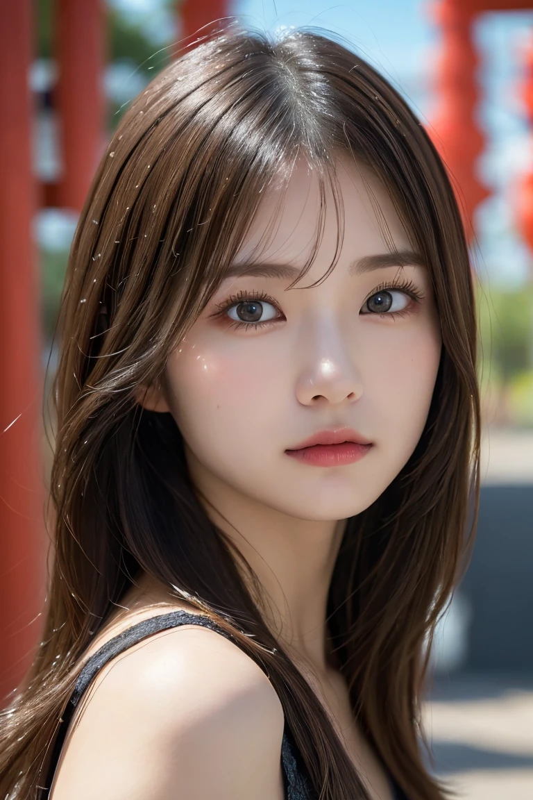 8k, Ultra-realistic capture, Skin texture must be natural, With such detail that pores can be finely identified, Skin should look healthy, Use natural light and color, (8k, RAW photo, top quality, masterpiece: 1.2), (realistic, photorealistic: 1.37), beautiful detailed face, beautiful detailed eyes, (Japanese beautiful and cute girl:1.4),