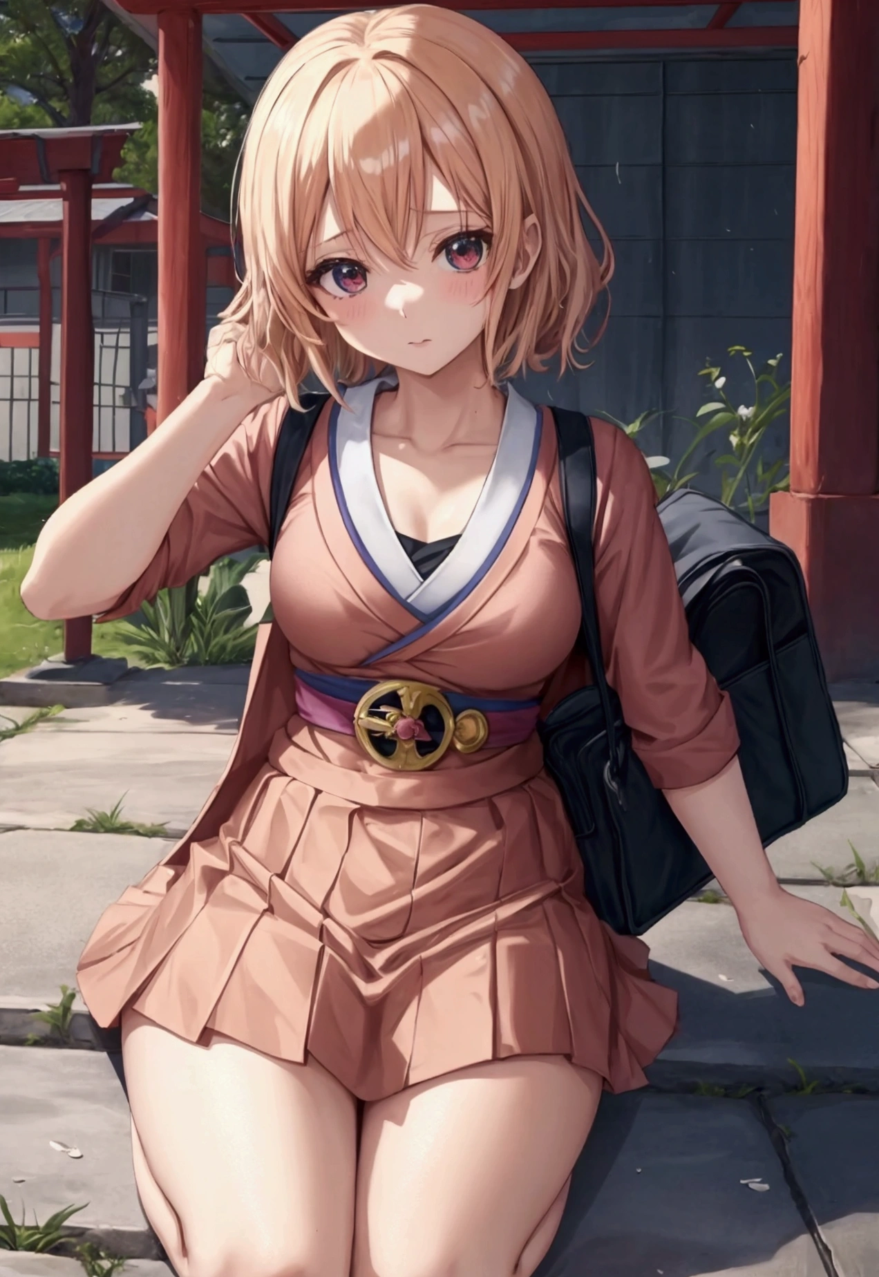 Bishōjo anime style,One Woman,,,height135Girls under 18cm,10 years old,mini skirt,Penetration Sex,Creampie Sex,Sex-obsessed,Primary school students,Breasts that began to bulge,Semen overflowing from the vagina,,Girls' Elementary School,,Pulling your arm,School bag,Land athletics