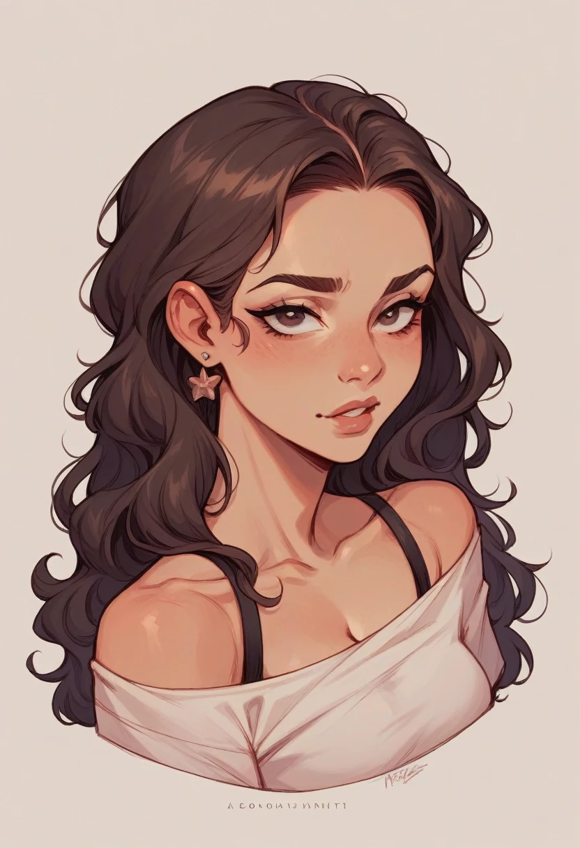 Hispanic brunette full face, luscious and very pretty