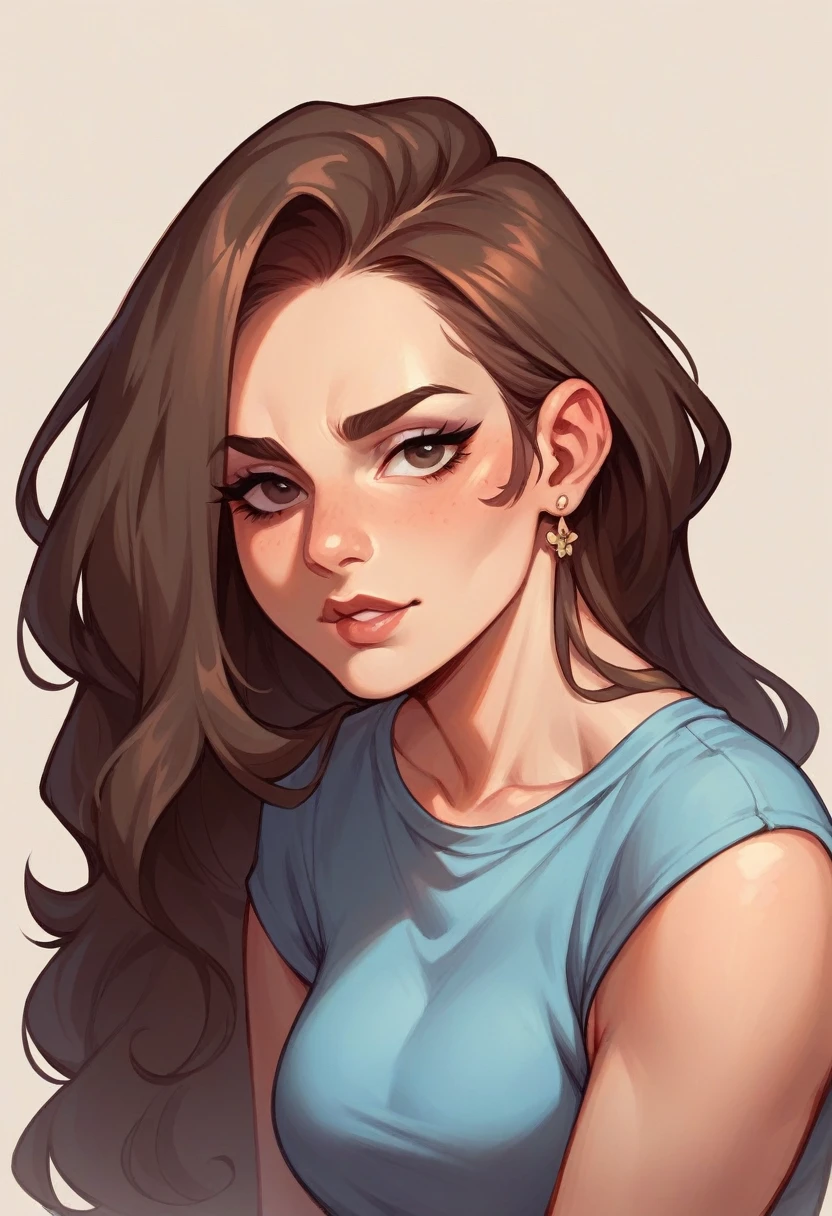 Hispanic brunette full face, luscious and very pretty