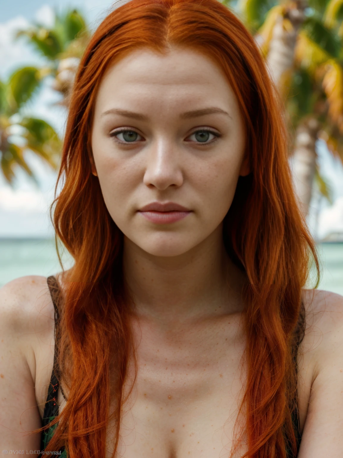 Sunshine ,Beaches ,Oranges ,Everglades ,Alligators ,Disney ,Keys ,Hurricanes ,Miami, Citrus,smile,suspicious glance,distrustful gaze,skeptical look,accusatory stare,blaming gaze,Asian eyes,Slanted eyes,Narrow eyes,Squinted eyes,Almond-shaped eyes,Orientally-shaped eyes,lord of the ring,elf,arwen,leg spread,sulphurous,lascivious, torrid, (bella hadid:1.1),look towards the viewer,beautiful detailed face,beautiful detailed body,long red hair,ginger, red head ginger,long red-haired girl with green eyes,realistic photo,highres,ultra-detailed,photorealistic,vivid colors,bokeh, concept artists,green eyes, long red hair,ginger,red head ginger,best quality, 4k, 8k, highres,masterpiece:1.2, ultra-detailed,realistic, photorealistic, photo-realistic:1.37, girl with green eyes and long red hair, stylish makeup, perfect lighting, glamorous pose, a close up of a woman with red hair, with red hair and green eyes, red head, red hair, she has red hair, red girl, red hair girl, with red hair, red hair and attractive features, brilliantly colored, red hair goddess, red hair girl