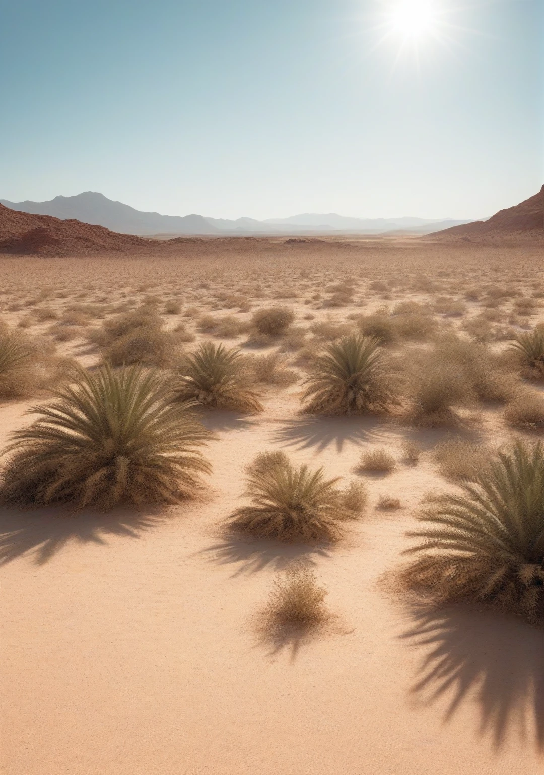 Desert Punk　Extremely hot summer　Scorching Sunlight　oasis　landscape