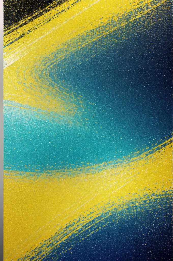 Yellow and blue glittering poster background