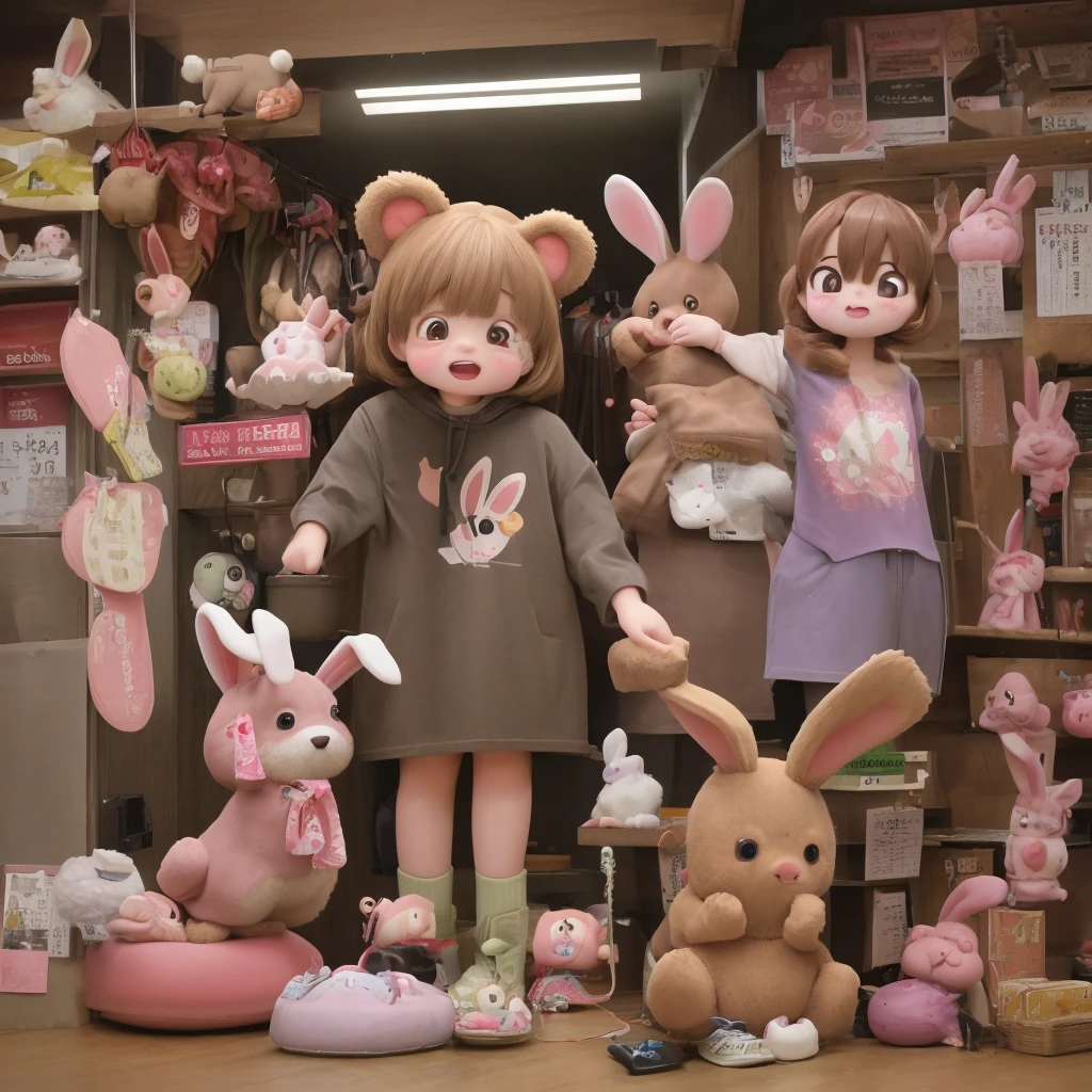 Bear、bark、stand up、Runaway Rabbit