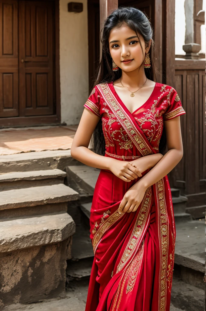 19 year nepali girl full dress 