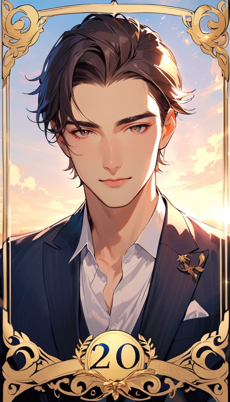 A handsome man, 20 years old
