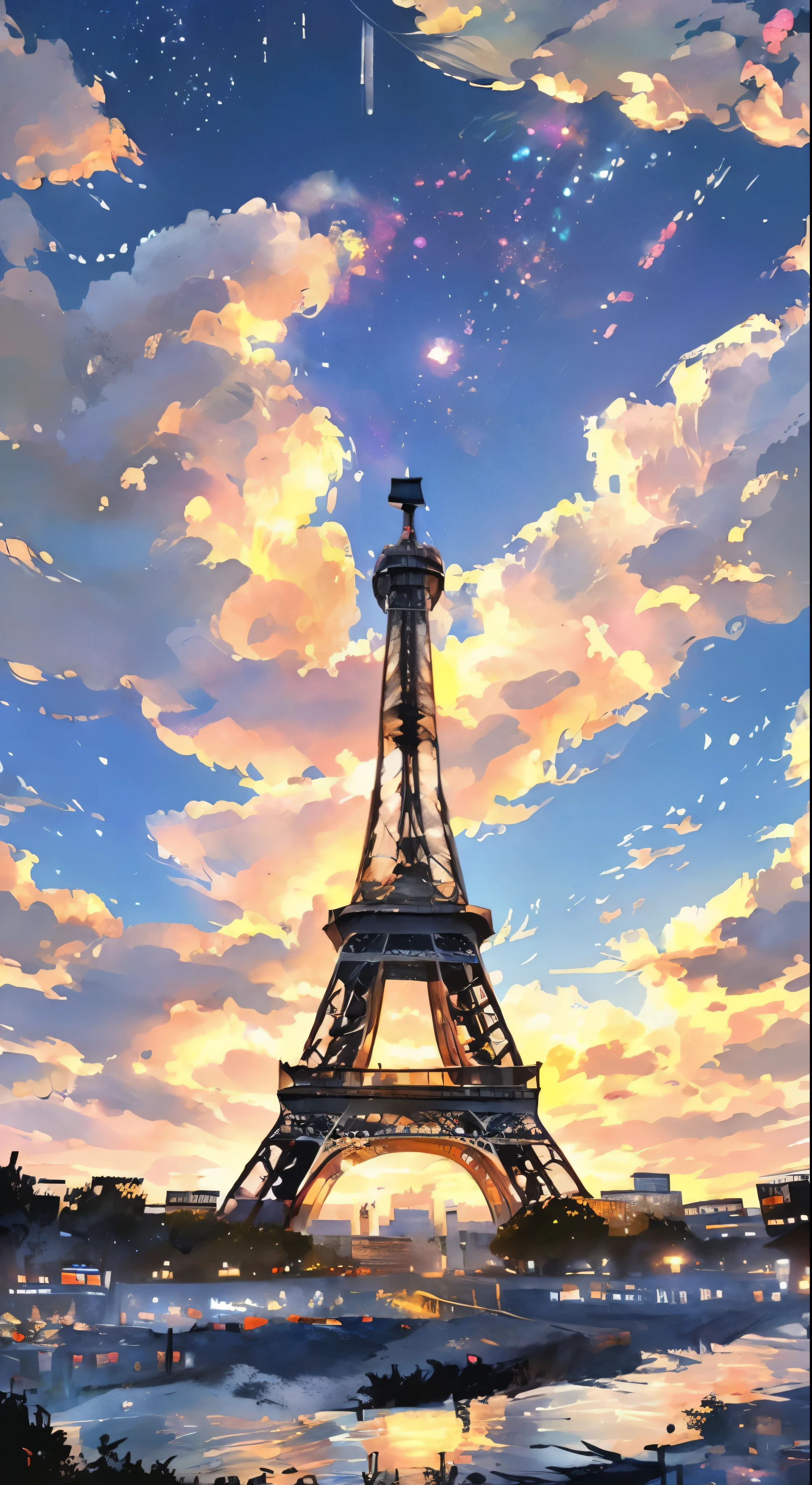 With high definition images、The towering metropolis and the majestic Eiffel Tower、Illuminated by the Paris skyline at dusk、Breathtaking cityscape。This impressive piece ieticulously reinterpreted against the backdrop of the City of Light、Provides highly detailed close-ups。High-definition aesthetics seamlessly combined、It depicts a captivating city, breathtakingly illustrated by artists Jen Bartel and Alina Aena Enami.。 This charming streetscape is reminiscent of Raleigh&#39;s unique style.、It is a testament to the miniature of a work of art.。Each piece has a life force
